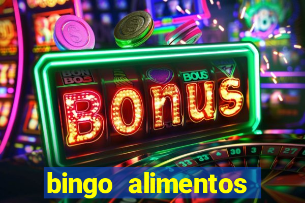 bingo alimentos para imprimir